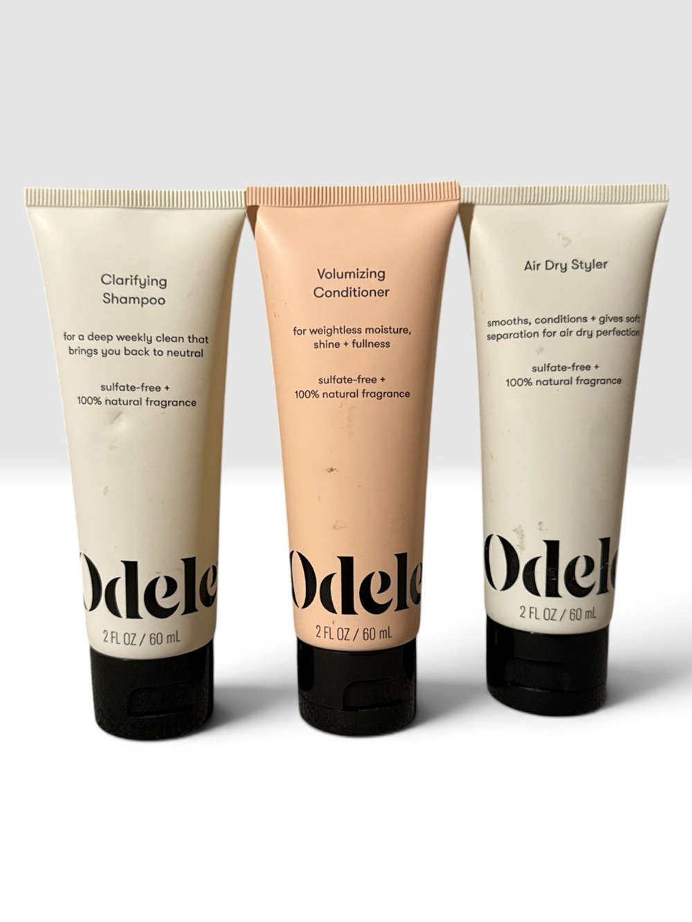 Odele set of shampoo, conditioner, and styler